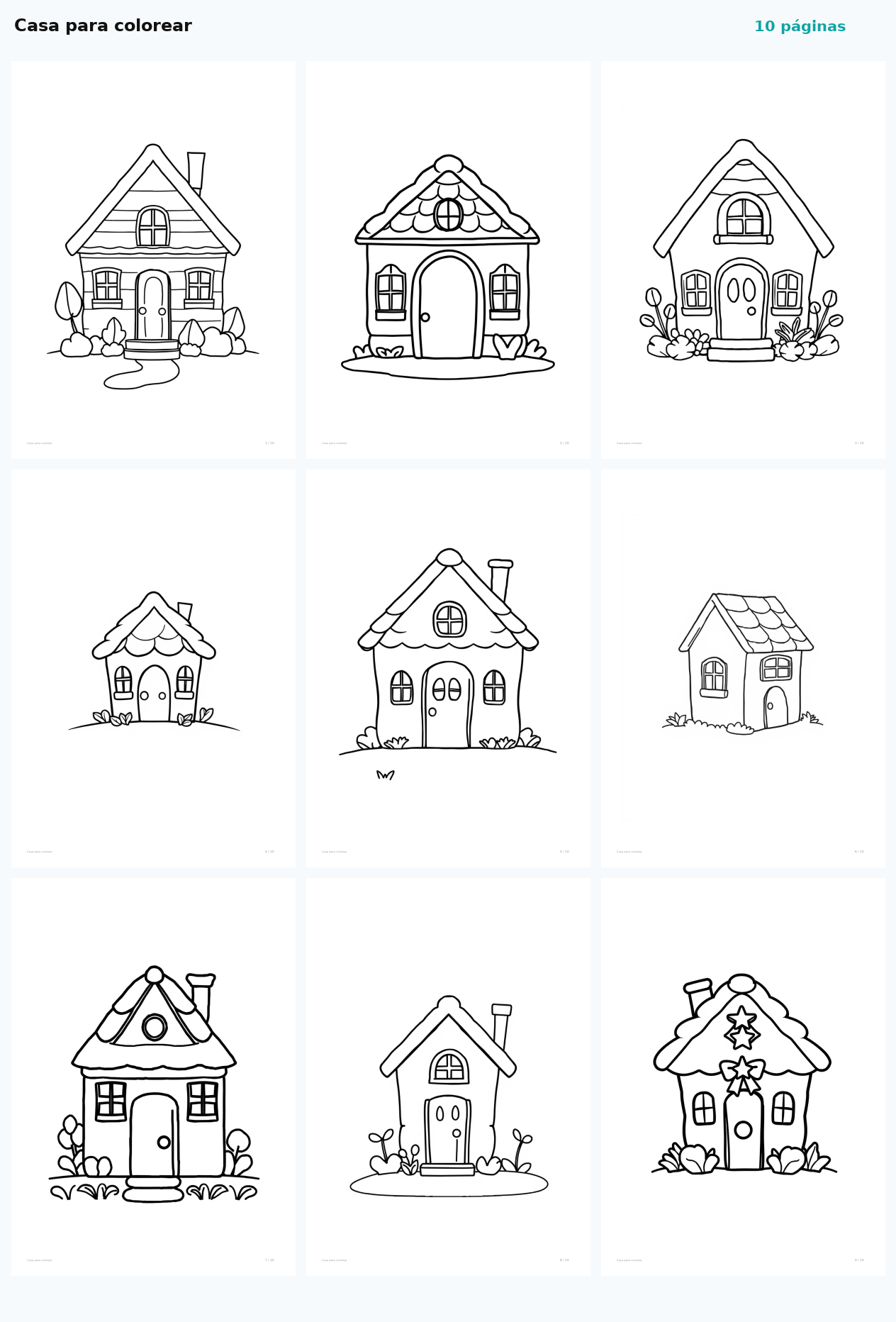 Casa para colorear