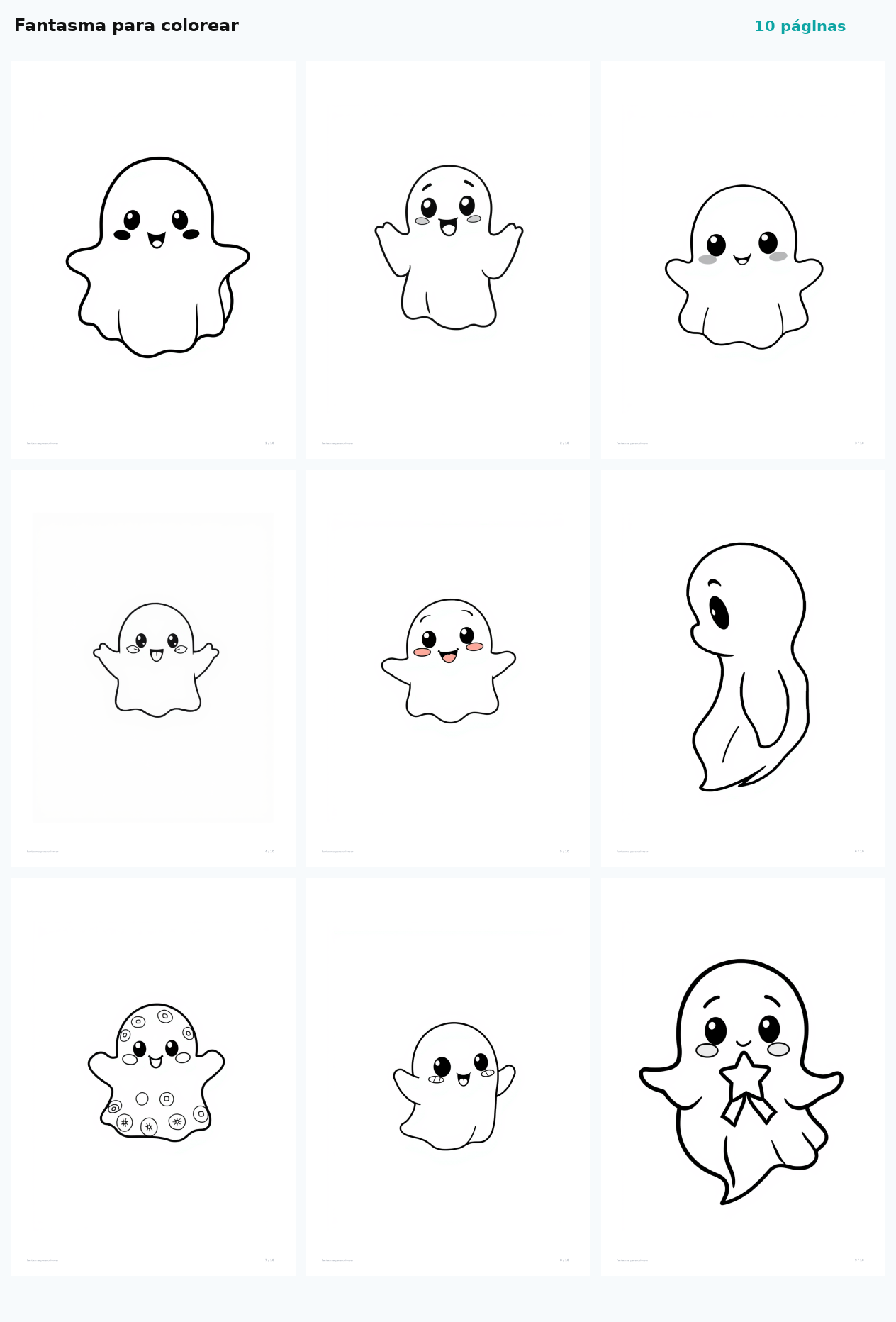 Fantasma para colorear