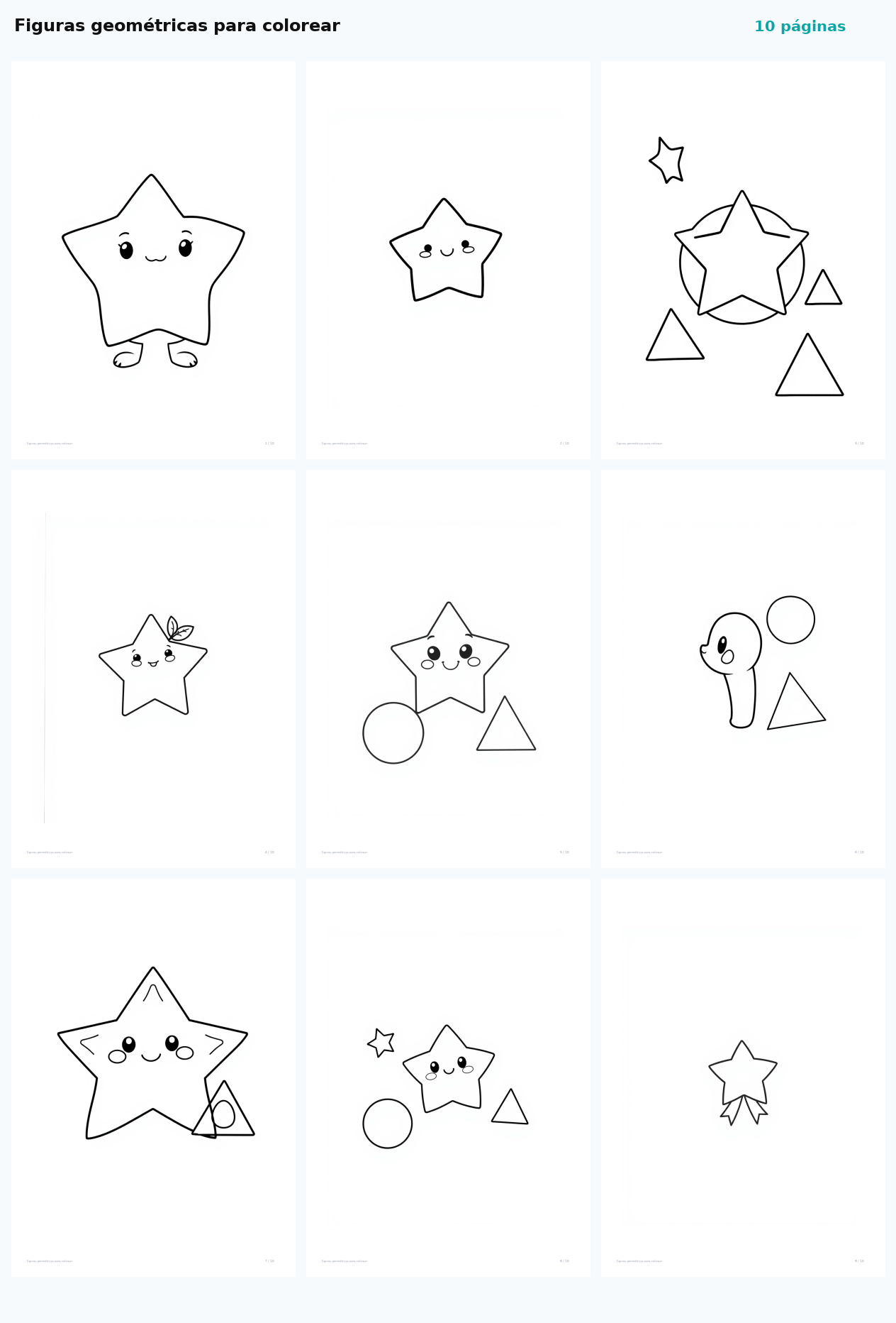 Figuras geométricas para colorear