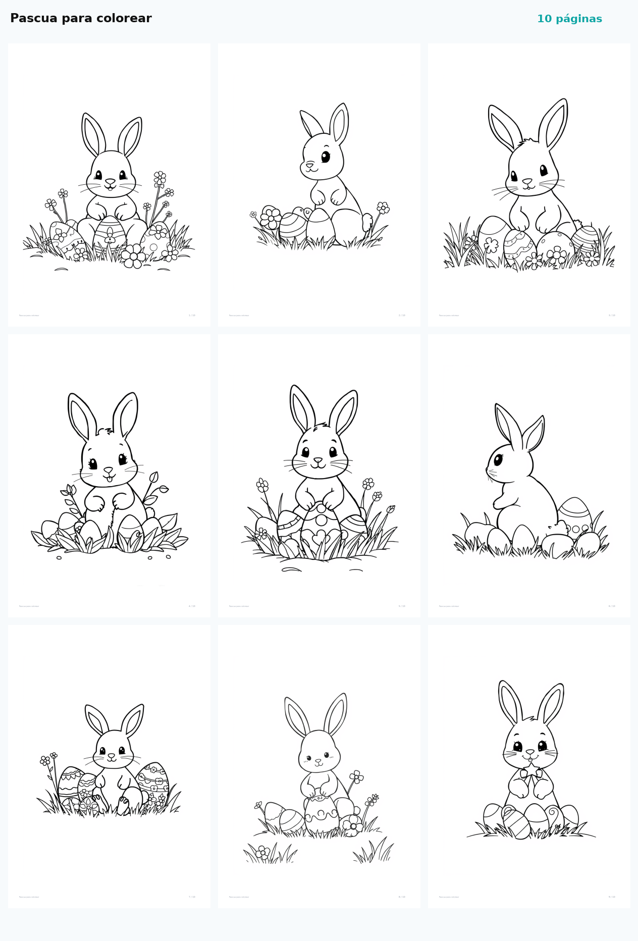 Pascua para colorear