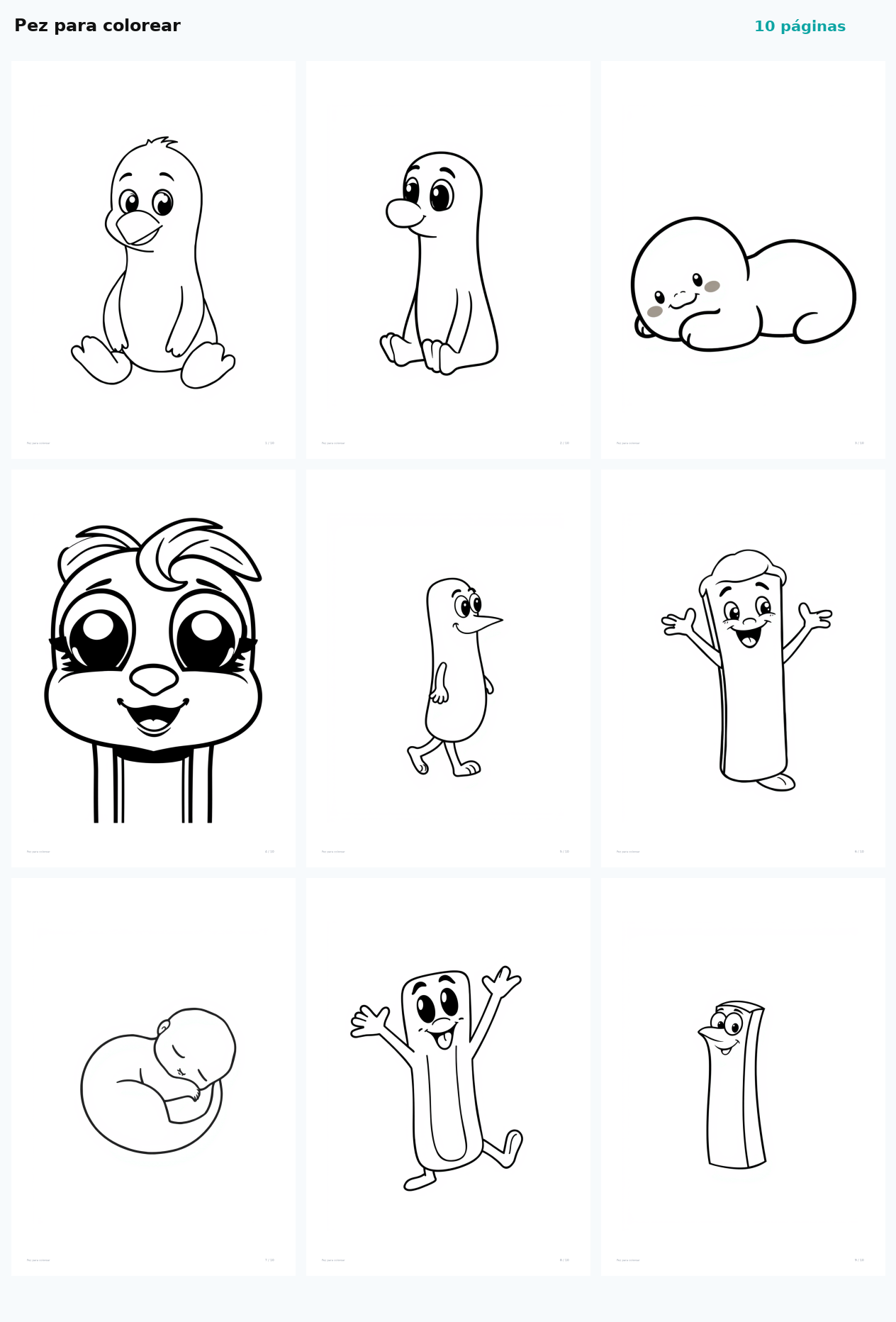 Pez para colorear