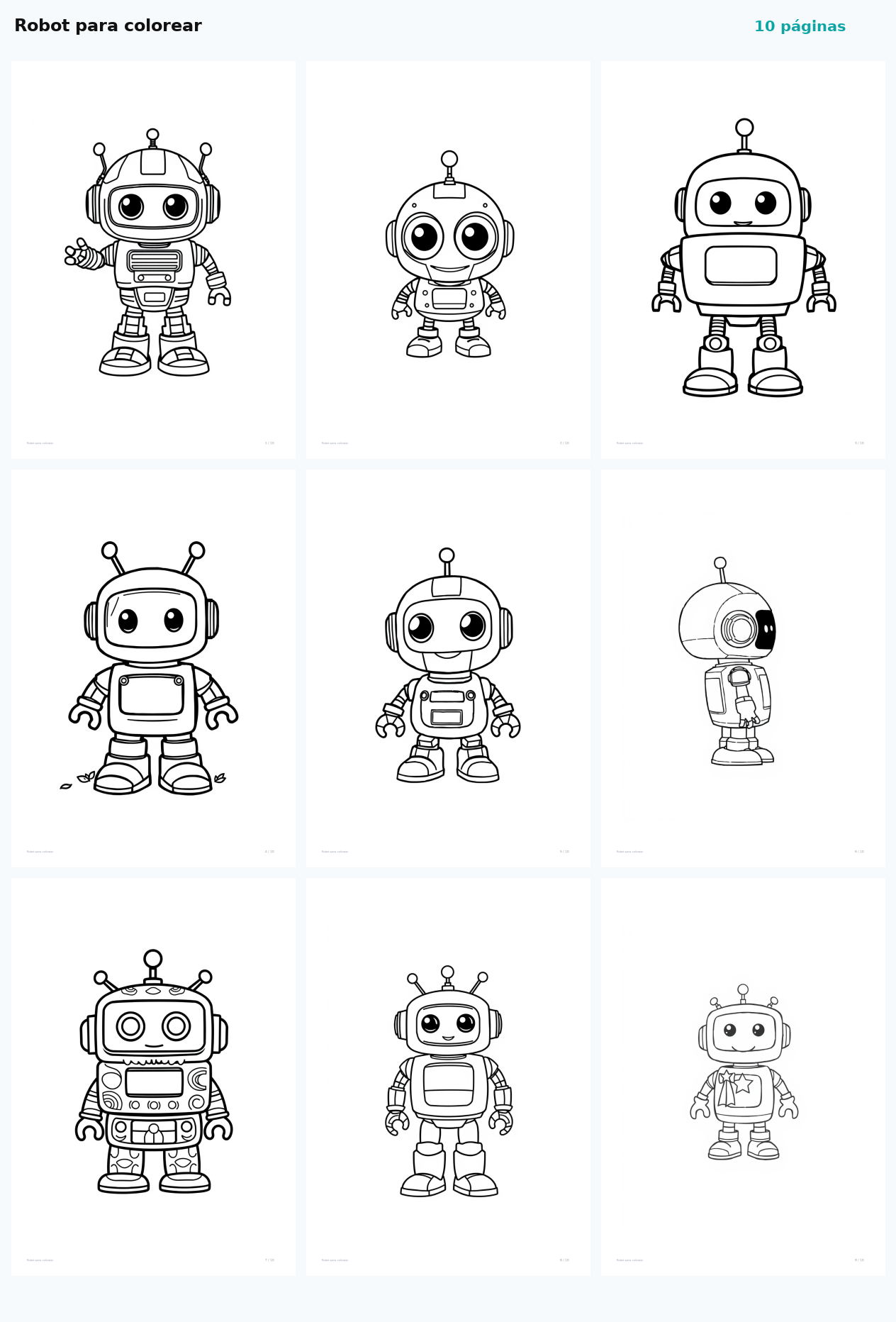Robot para colorear